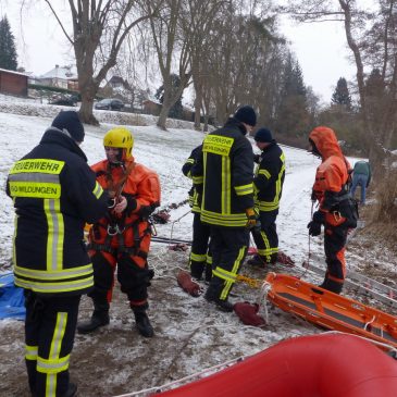 Übung Eisrettung