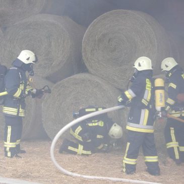 Einsatzübung Scheunenbrand