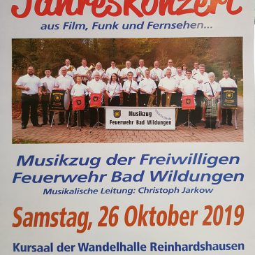 Jahreskonzert am 26.10.19