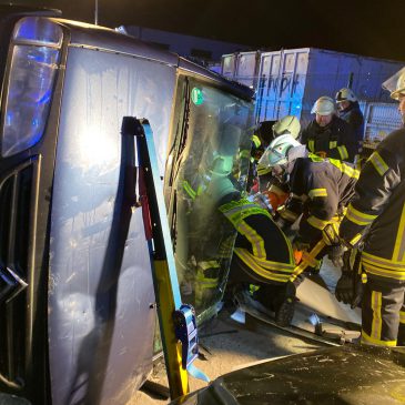 Einsatzübung Verkehrsunfall