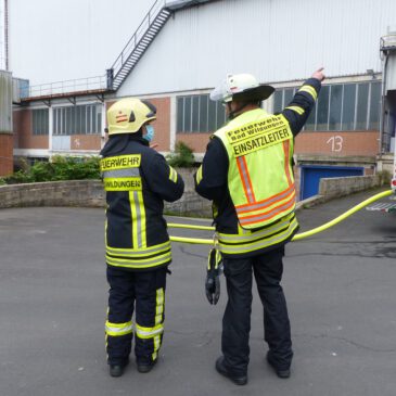 Einsatzübung in Wega