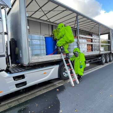 Zugübung Gefahrgut