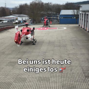 Hubschrauber zu Gast