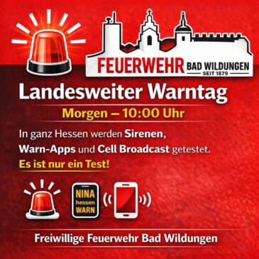 Hessenweiter Warntag am 12. März 2026
