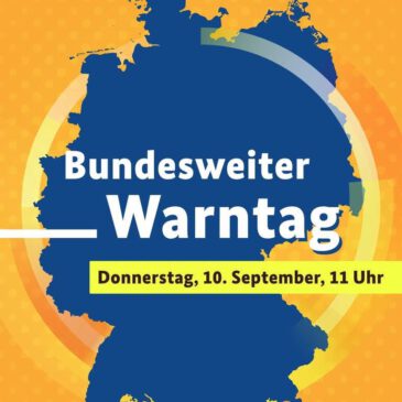 Bundesweiter Warntag am 10.09.2026